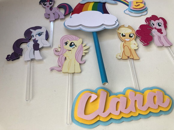 Topo de Bolo Luxo My Little Pony