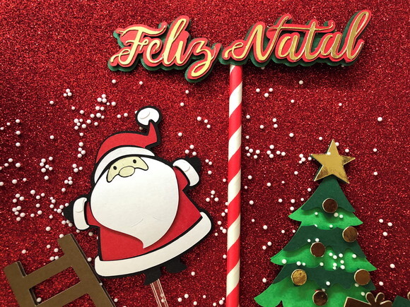 Topo de Bolo Natal
