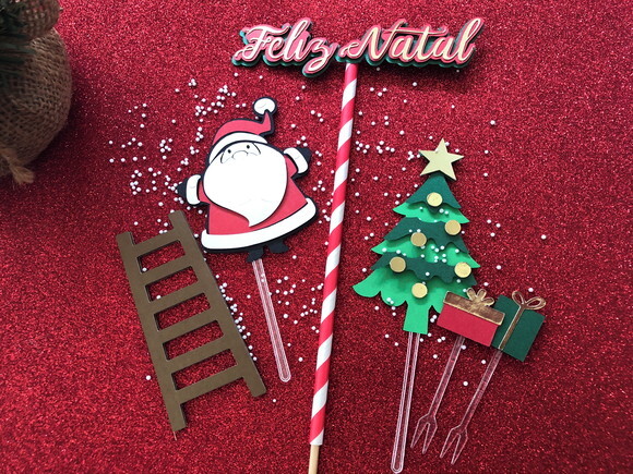 Topo de Bolo Natal