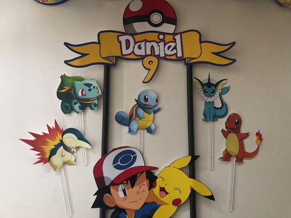 Topo de Bolo Pokémon