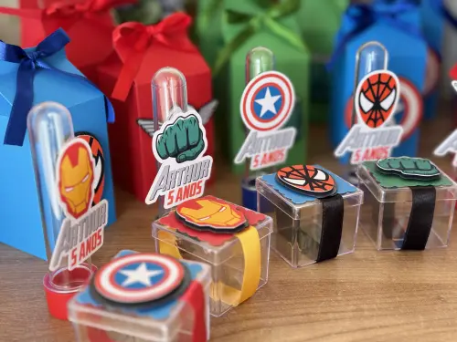 Kit Scrap Luxo Vingadores Avengers 55 Pçs