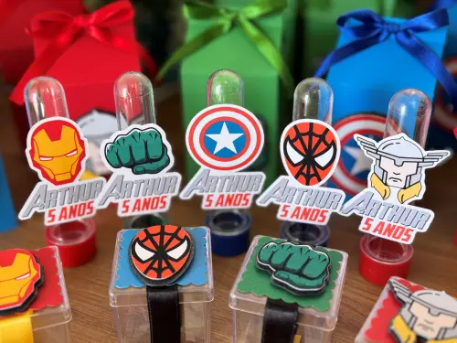 Kit Scrap Luxo Vingadores Avengers 55 Pçs