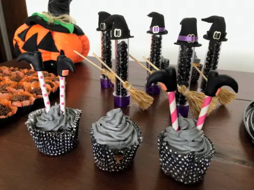 Topper Cupcake Halloween - 10 Pares