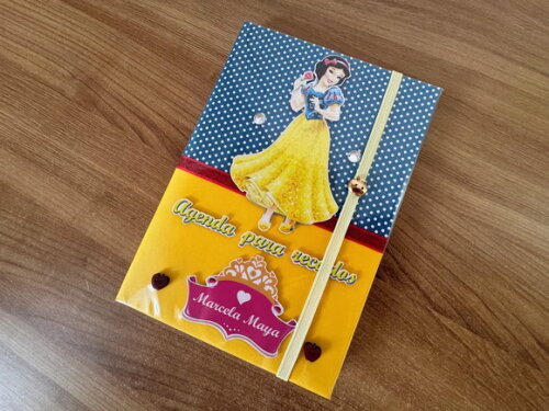 Agenda Princesas - Branca de Neve - Caderno (plastificado)