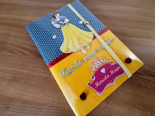 Agenda Princesas - Branca de Neve - Caderno (plastificado)