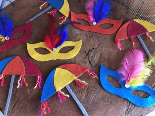 Aplique Feltro Carnaval - 10cm