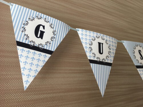 Bandeirinha de papel personalizada