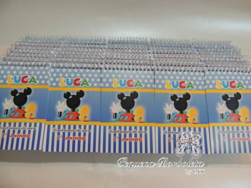 Bloquinho Espiral Casa do Mickey Mouse