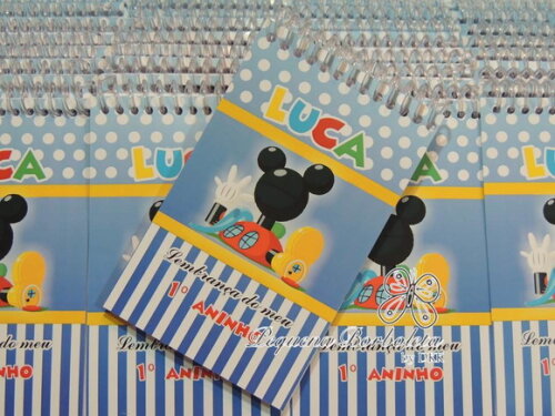 Bloquinho Espiral Casa do Mickey Mouse