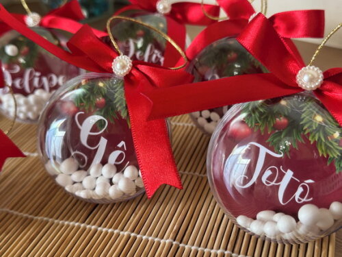 Bola de Natal Personalizada (6 Unid)