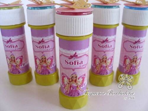 Bolinha de Sabão Barbie Butterfly