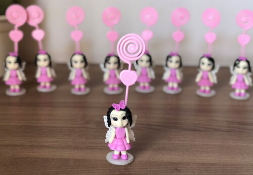 Boneca Fada Biscuit Porta-retratos