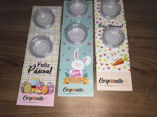 Brinde Páscoa - Flyer com Potinho