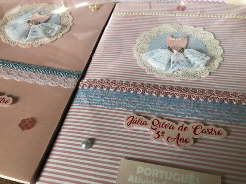 Caderno Alibombom Bailarina Luxo (plastificado)