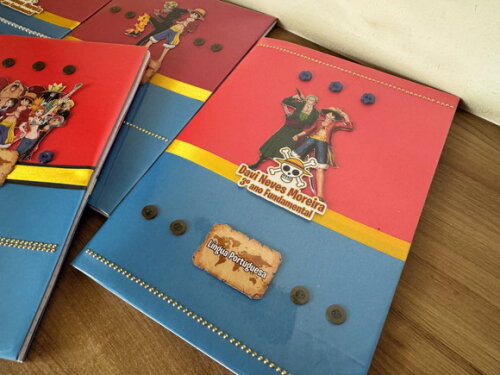 Caderno Alibombom One Piece (plastificado)