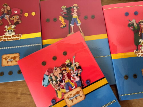 Caderno Alibombom One Piece (plastificado)