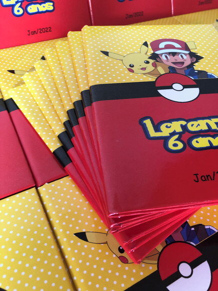 Caderno Brochura Pokémon Simples