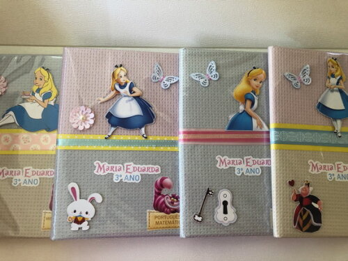 Caderno Brochurão Alice Luxo (plastificado)