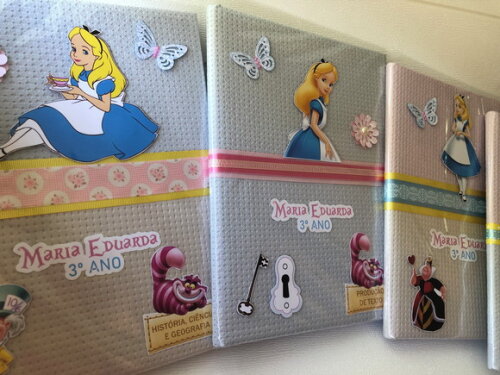 Caderno Brochurão Alice Luxo (plastificado)
