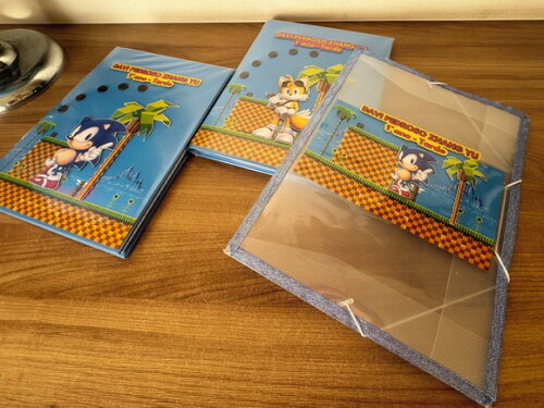 Caderno Brochurão Sonic e Tales (plastificado)
