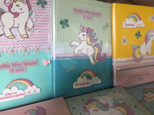Caderno Brochurão Unicórnio Luxo (plastificado)