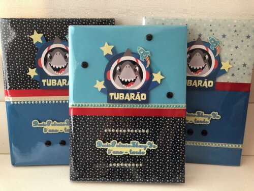 Caderno Brochurão Tubarão Puket (plastificado)