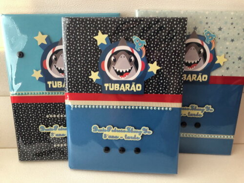 Caderno Brochurão Tubarão Puket (plastificado)