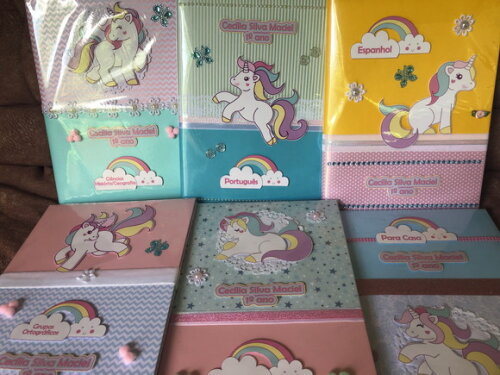 Caderno Brochurão Unicórnio Luxo (plastificado)