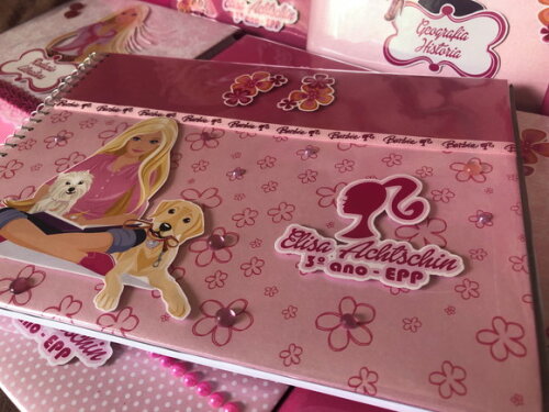 Caderno Desenho Barbie Luxo (plastificado)