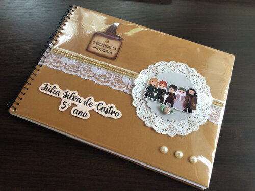 Caderno Desenho Harry Potter Luxo (plastificado)