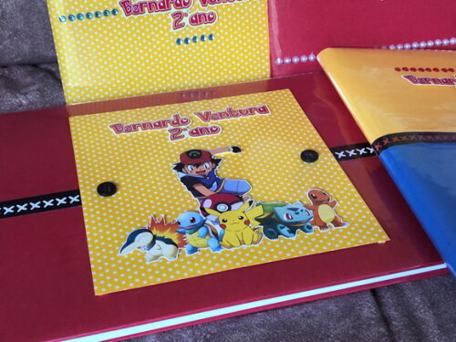 Caderno Desenho Pokémon Luxo (plastificado)