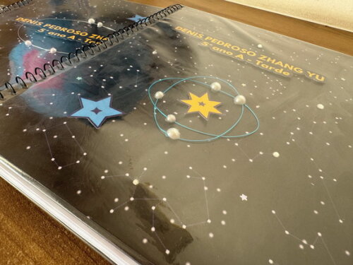 Caderno Espiral Espaço Sideral (plastificado)