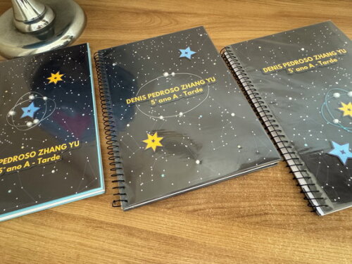Caderno Espiral Espaço Sideral (plastificado)