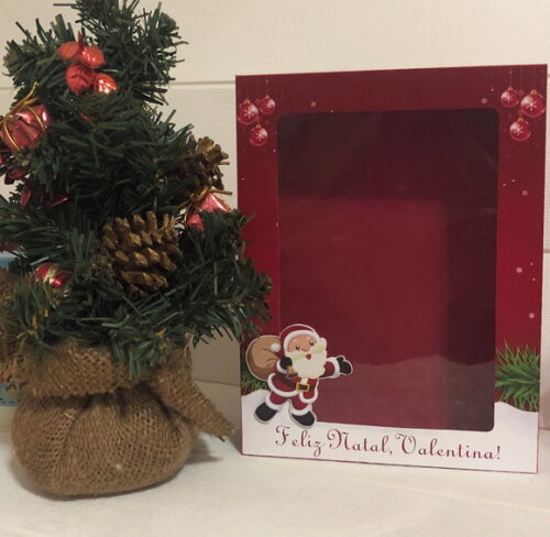 Caixa de Natal personalizada 20 x 15 x 4,50