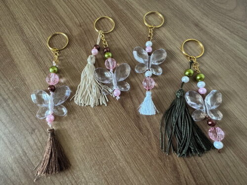 Chaveiro Luxo Pingente Acrílico+ Tassel 10 un