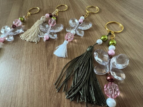 Chaveiro Luxo Pingente Acrílico+ Tassel 10 un