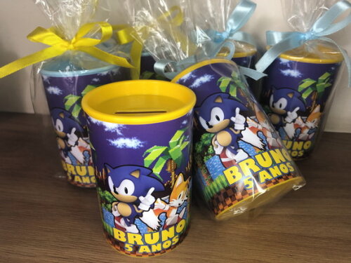 Cofrinho Plástico Embalado Sonic Mod.1