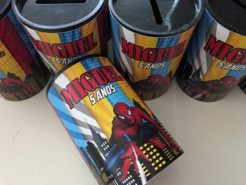 Cofrinho Plástico Homem Aranha Spiderman