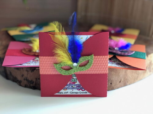 Convite Luxo Carnaval