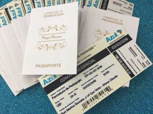 Convite Passaporte - Formatura
