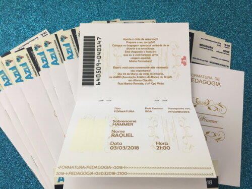 Convite Passaporte - Formatura