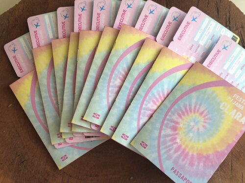 Convite Passaporte - Tie Dye