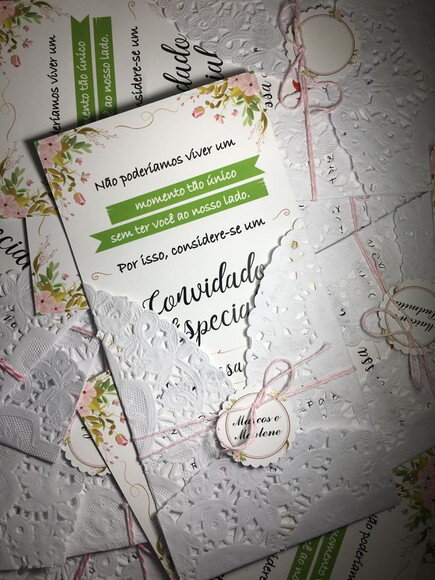 Convite Wedding Luxo