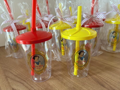 Copo twister 300ml Branca de Neve Princesa Embalado