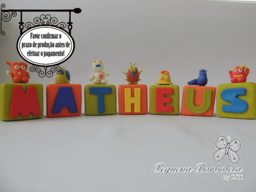 Cubo com letra Trash Pack biscuit