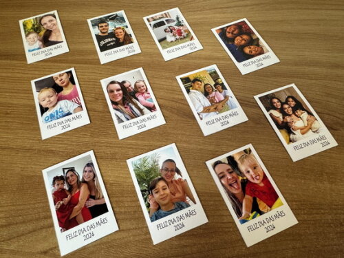 Ímã de Geladeira Polaroid Dia das Mães