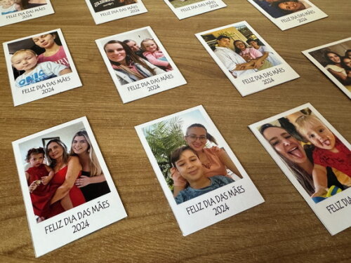 Ímã de Geladeira Polaroid Dia das Mães