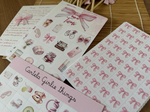 Jogo de Bingo Personalizado Girlie Cute Things