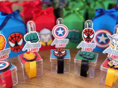 Kit Festa luxo Vingadores Avengers 55 Peças