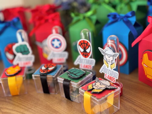 Kit Festa luxo Vingadores Avengers 55 Peças
